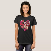 T-shirt Amour Saint-Valentin Conversation coeurs Ring Pop (Devant entier)