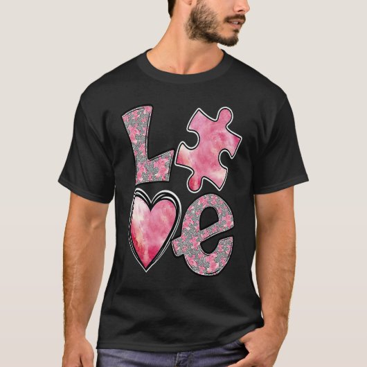 T-shirt AMOUR Saint-Valentin Mois de la sensibilisation à  (Devant)