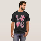 T-shirt AMOUR Saint-Valentin Mois de la sensibilisation à  (Devant entier)
