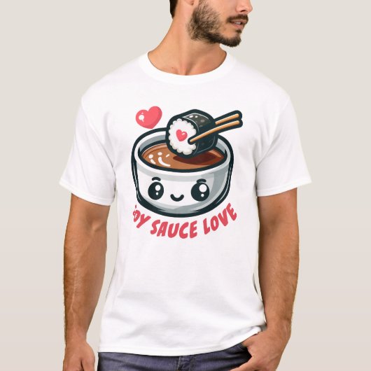 T-shirt amour sauce soja (Devant)