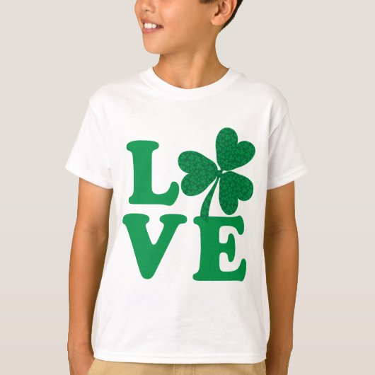 T-shirt AMOUR shamrock (Devant)