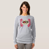 T-shirt Amour tendance Bug Valentines Jour long manche (Devant entier)