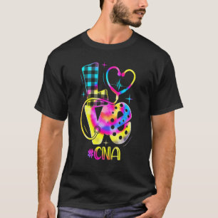 T-shirt Amour Tie Dye Cna Vie d'infirmière Appréciation de