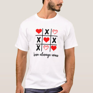T-shirt Amour toujours, gagne la journée des Valentines Tr