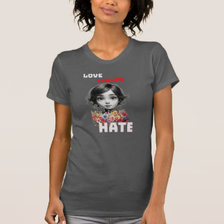 T-SHIRT AMOUR TRUMPS HAINE