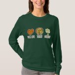 T-shirt Amour Turquie Menorah de paix<br><div class="desc">La paix à la mode signent dedans le coeur,  la beaux dinde et menorah lunatiques indique l'amour Turquie Menorah de paix. © StudioMetzger.com utilisant le © GraphicMarket d'images. Tous droits réservés.</div>