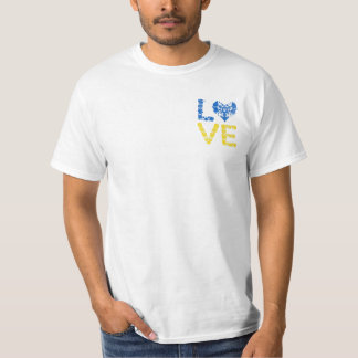 T-shirt Amour Ukraine Chemise Coeur Ukrainiens