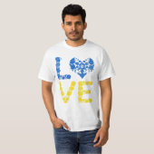 T-shirt Amour Ukraine Coeur Ukrainiens (Devant entier)