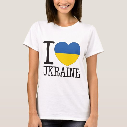 T-shirt Amour v2 de l'Ukraine (Devant)
