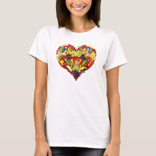 T-shirt AMOUR VÉGÉTALIEN - votre coeur