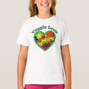 T-shirt Amour végétarien Cami de filles