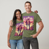 T-shirt amour vert olive (Unisexe)