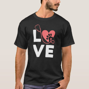 T-shirt AMOUR Vétérinaire Sauvetage vétérinaire animal