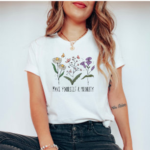 T-shirt Amour vintage Fleur sauvage
