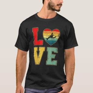 T-shirt Amour vintage Homard Retro les années 70 80s Coeur