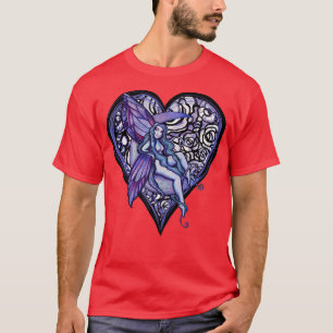 T-shirt Amour violet Fairy Art LuneFéerie enfant LuneT-Che