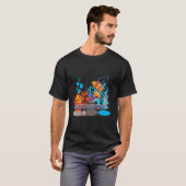 T-shirt Amour Visiter Le Poisson Dans L'Aquarium (Devant entier)