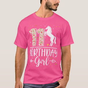 T-shirt Amoureuse de chevaux de 11 ans Fille de 11 ans d'a