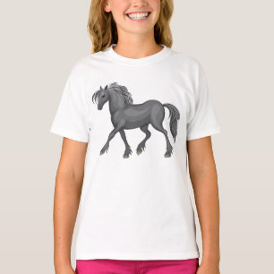 T-shirt Amoureuse de chevaux Équestre Cowgirl Cheval Campa