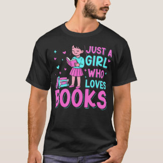 T-shirt Amoureuse de livres bibliophile lisant Juste une f