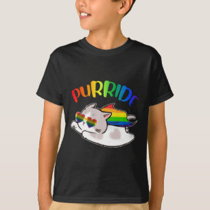 T-shirt Amoureux Ally Chat Purride Lgbtq Gay pride Rainbow