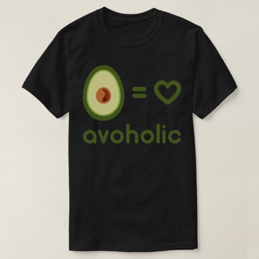 T-shirt Amoureux Avoholic Avocado (Design devant)