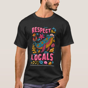 T-shirt Amoureux de baleine Respectez les animaux marins l