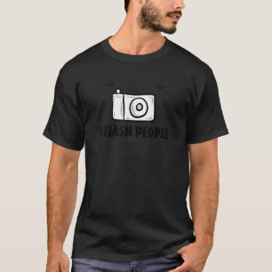 T-shirt amoureux de caméra photographe drôle i flash peopl