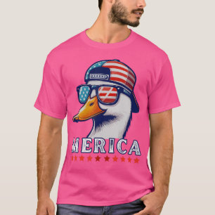 T-shirt Amoureux de canard patriotique drôle 4 juillet can