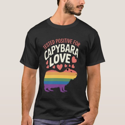 T-shirt Amoureux de capybara (Devant)