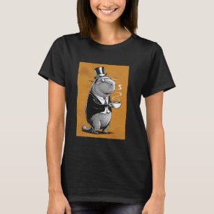 T-shirt Amoureux de capybara café Rongeur Faune Animal Cap
