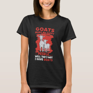 T-shirt Amoureux de chèvre drôle Dire Capra Hircus Chèvre 