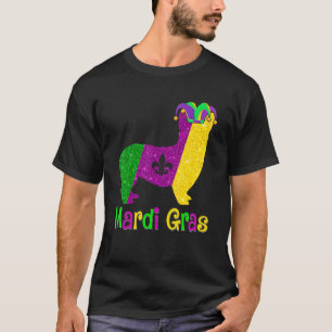 T-shirt Amoureux de chien Corgi Carnaval Mardi Gras Bouffo