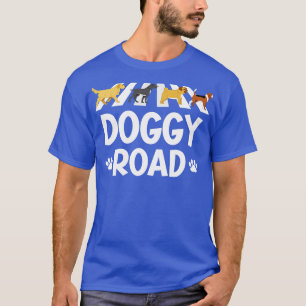 T-shirt Amoureux de chien drôle Doggy Road Rock Musique Pa