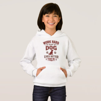 T-Shirt Amoureux de Chien Drôle Je Travaille Dur P