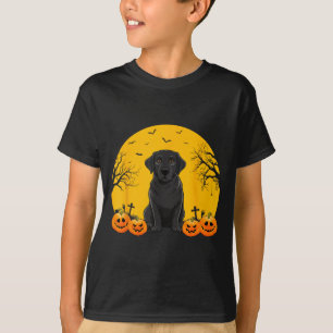 T-shirt Amoureux de chien Labrador noir hommes femmes enfa