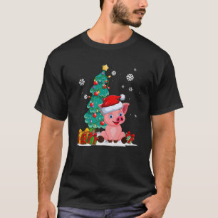T-shirt Amoureux de cochon drôle mignon cochon chapeau de