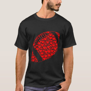 T-shirt Amoureux de football à coeur drôle de football est