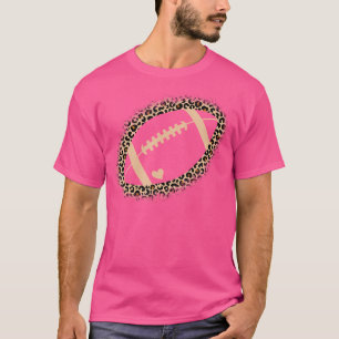 T-shirt Amoureux de football américain impression léopard