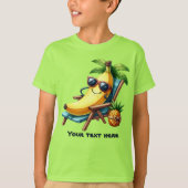 T-shirt Amoureux de fruits amusants ajouter plage de texte (Devant)