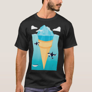 T-shirt Amoureux de la crème glacée surréaliste