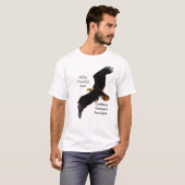 T-shirt amoureux de la faune de Bald Eagle (Devant entier)