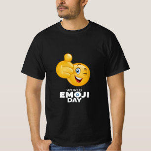 T-shirt amoureux de la Journée mondiale Emoji