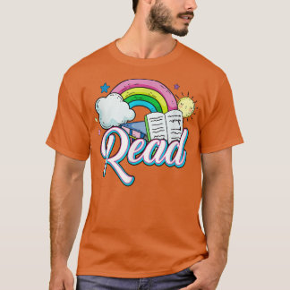 T-shirt Amoureux de la lecture arc-en-ciel Professeur Amou