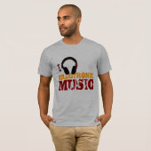 T-shirt amoureux de la musique électronique (Devant entier)