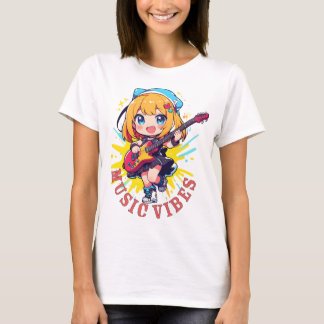 T-shirt Amoureux de la musique Kawaii