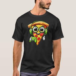 T-shirt Amoureux de la nourriture Jouer amusant Pizza Joue
