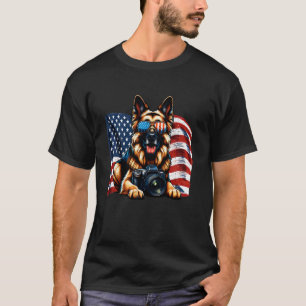 T-shirt Amoureux de la photographie de Berger Allemand Dra