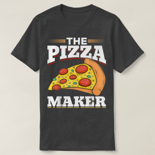 T-shirt Amoureux De La Pizza Pizza Fabriquant La Pizza Fab (Design devant)