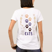 T-shirt Amoureux de les chats de Cute Kawaii (Dos)